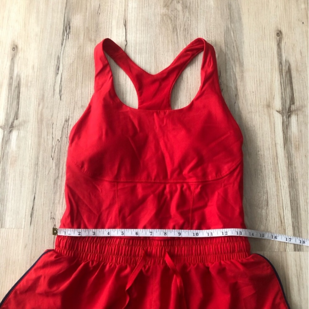 Fabletics Red Racerback Jumpsuit Romper - Picture 3 of 7